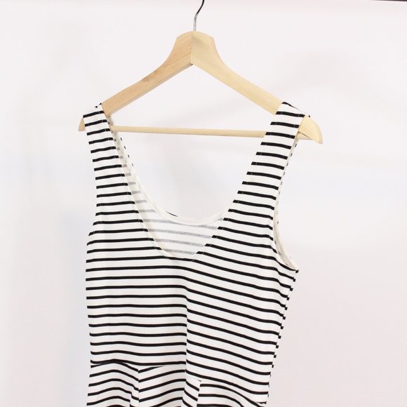 *H&M Black & White Striped Skater Dress - Picture 5 of 5
